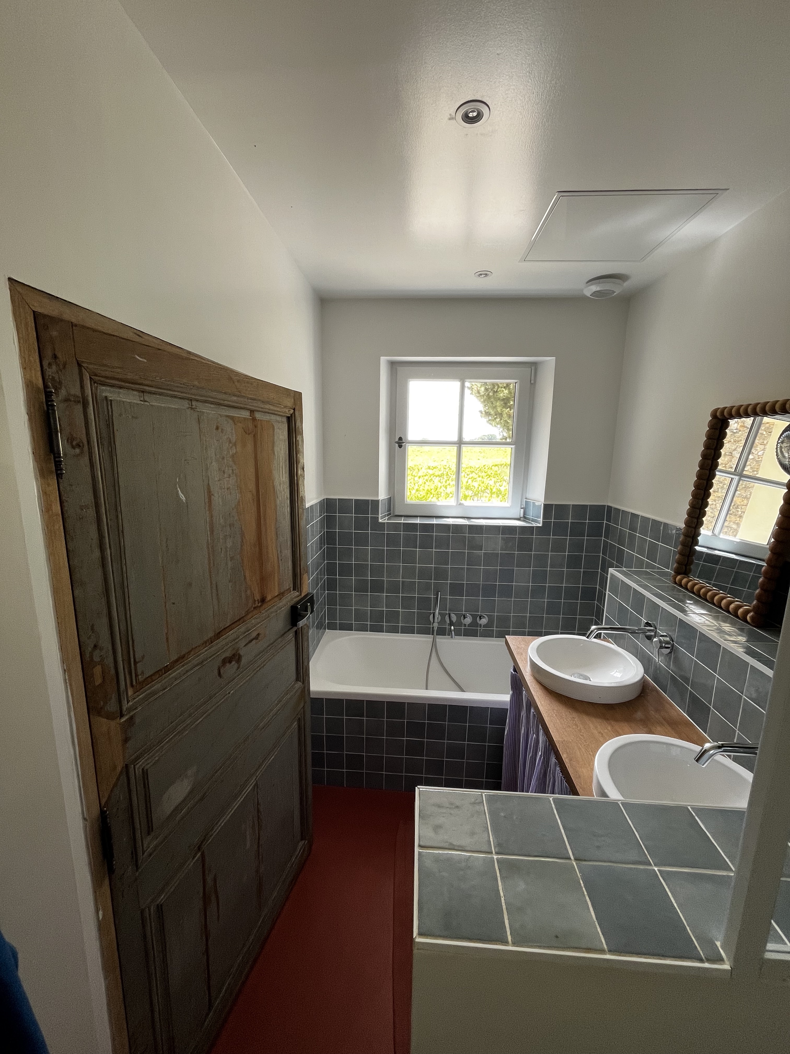 Douche italienne avec pommeau pluie
